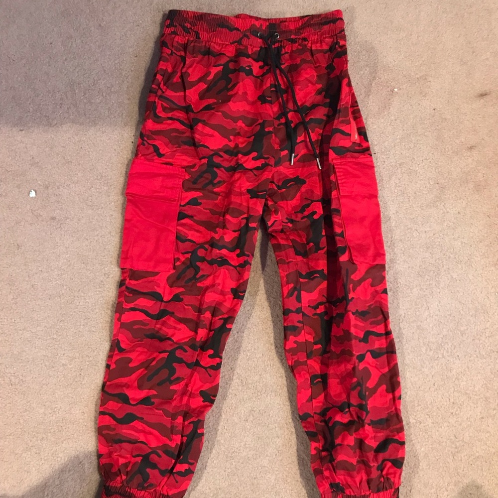 Red Camo Cargo Pants